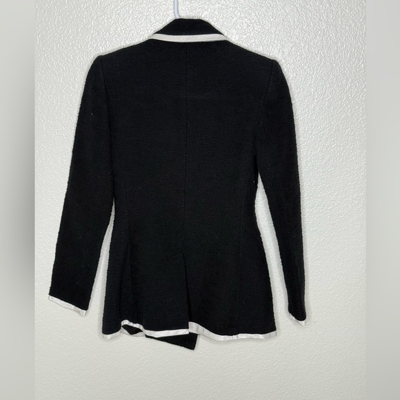 Express Black Blazer with Gold Buttons and White Trim XS - Picture 4 of 4